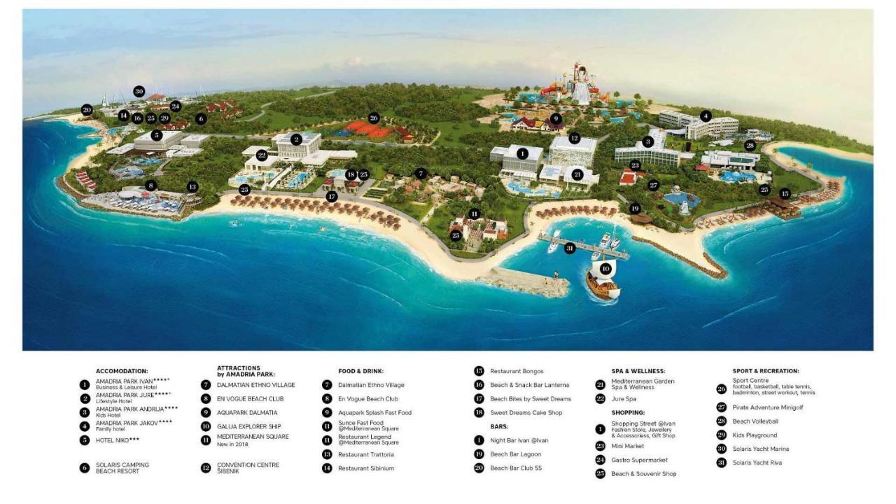 Amadria Park Beach Hotel Jure Sibenik Luaran gambar